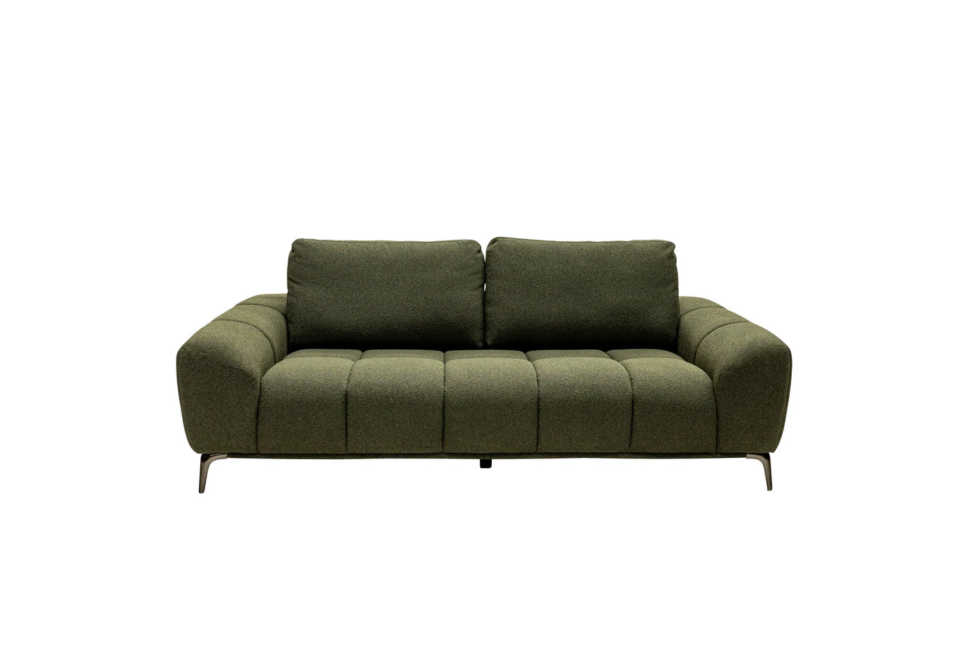 Hallie Fabric 3 Seater - Green