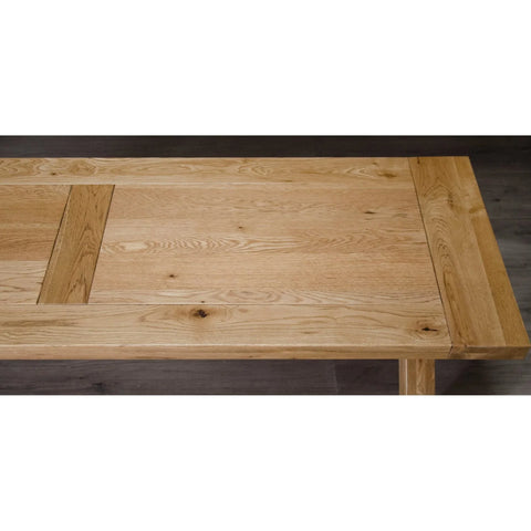 Buy solid oak dining table online, rustic wood kitchen table, farmhouse style furniture