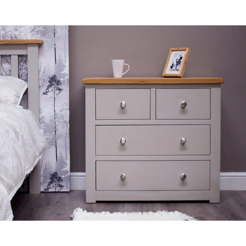 Buy wooden chest of drawers online, modern grey bedroom dresser, storage furniture UK