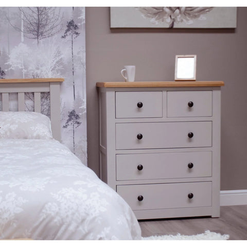 Buy grey wooden chest of drawers online, modern bedroom furniture, bedside storage unit