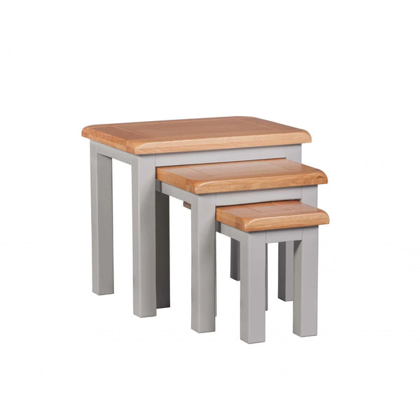 Buy nesting tables online, wooden stackable side tables for living room, modern furniture set
