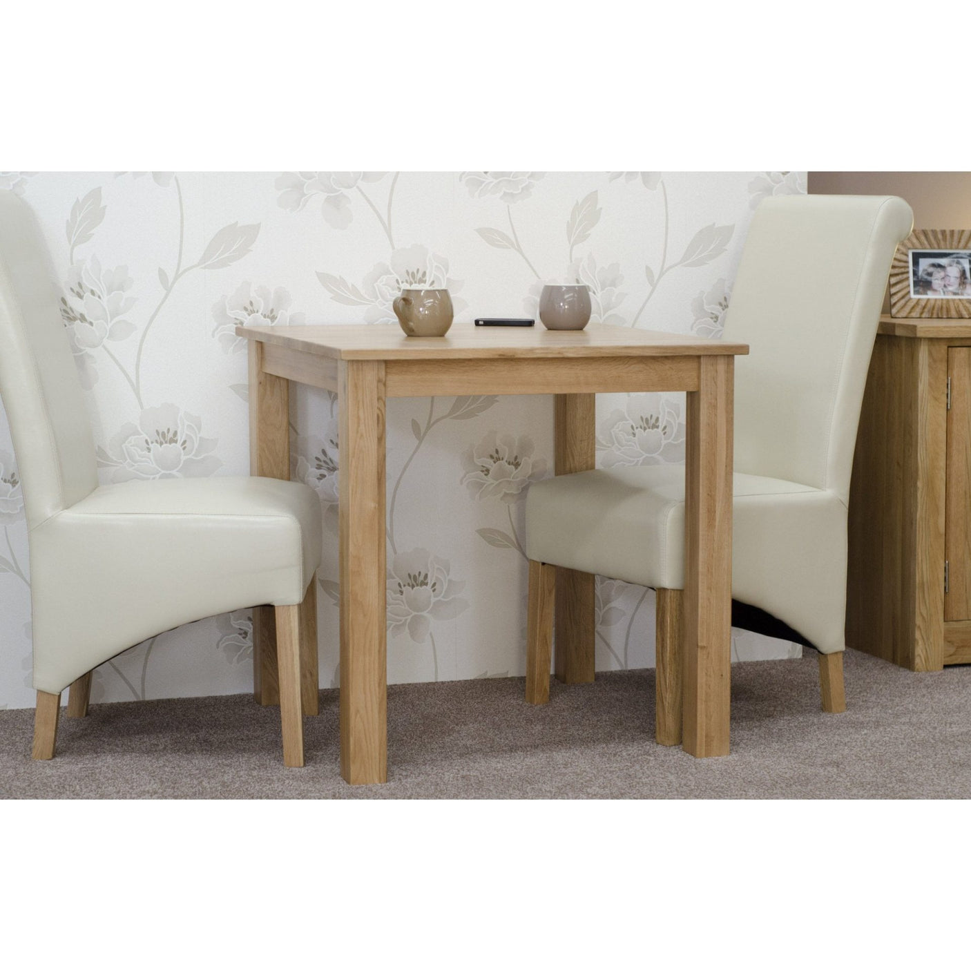 Elegance 2.6 x 2.6 Square Dining Table