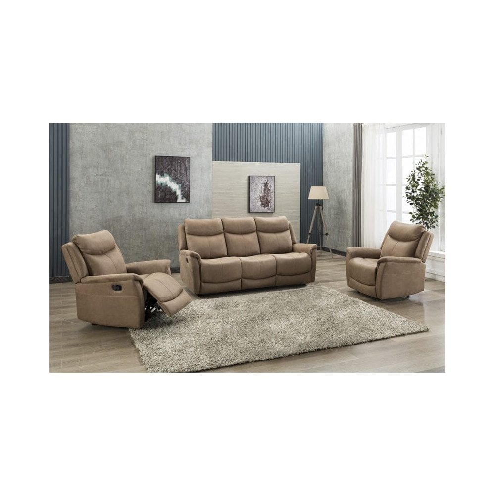 Arizona 2 Seater Recliner Caramel
