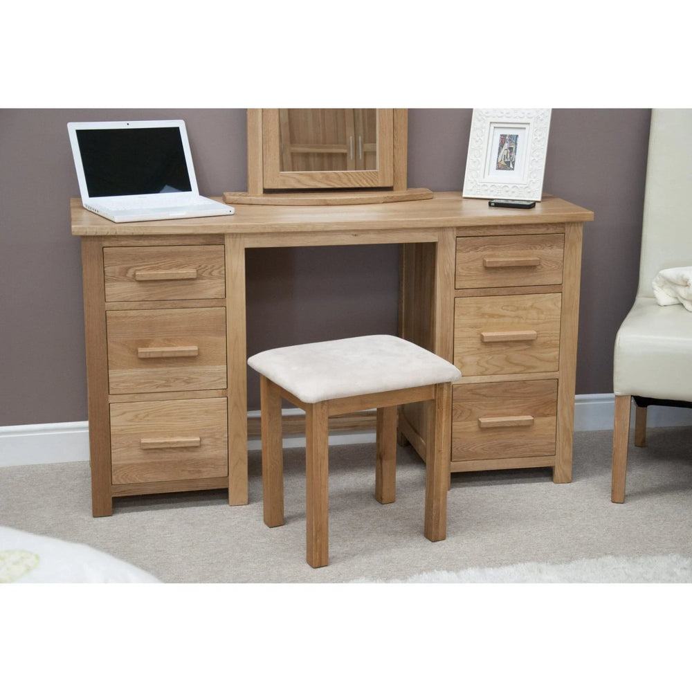 Opus Twin Pedestal Dressing Table And Stool