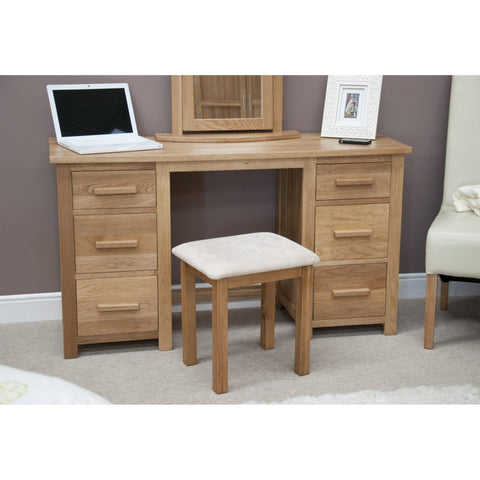 Opus Twin Pedestal Dressing Table And Stool
