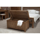 Rustic Oak Blanket Box