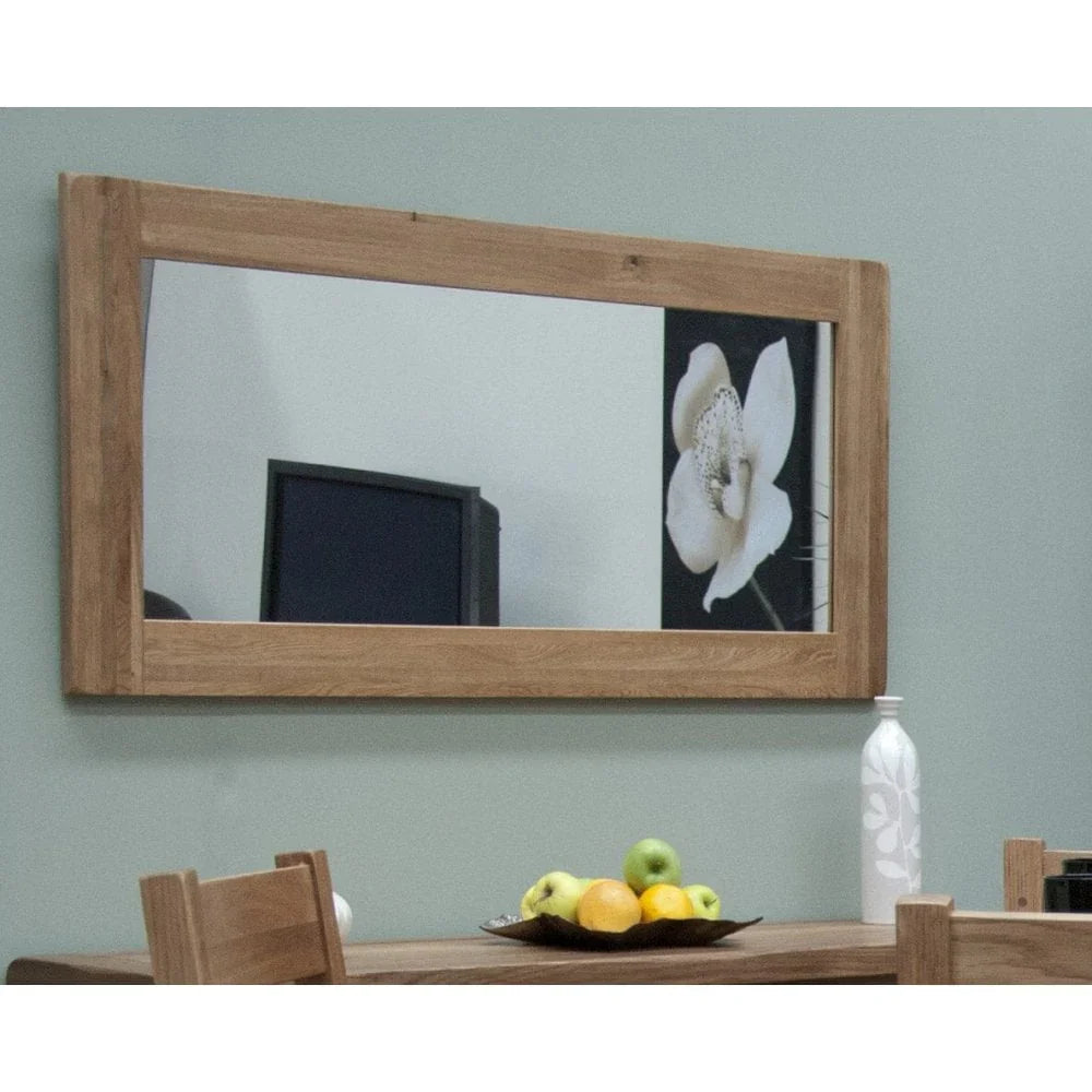 Rustic Oak Large Mirror