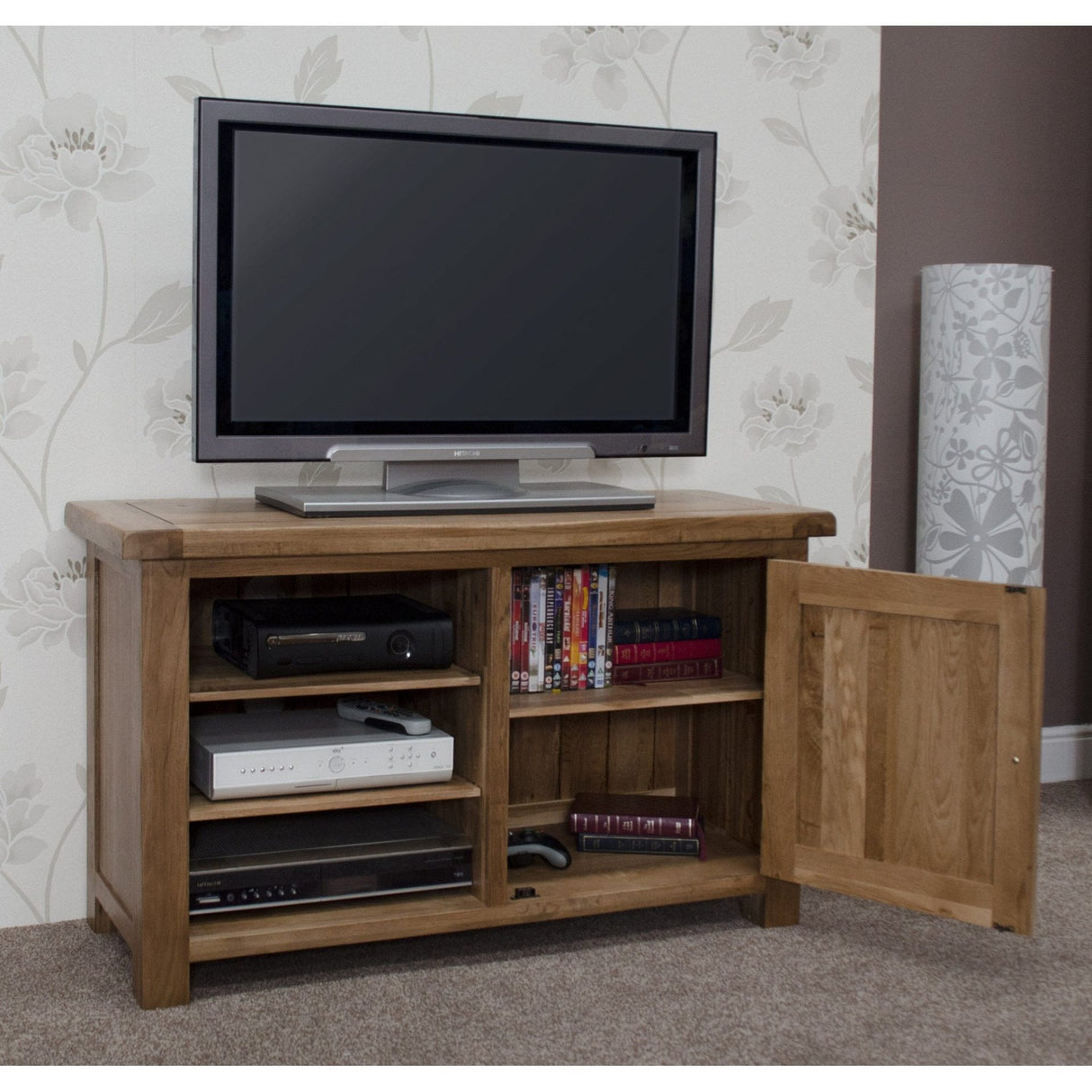 Rustic Oak Tv Cabinet
