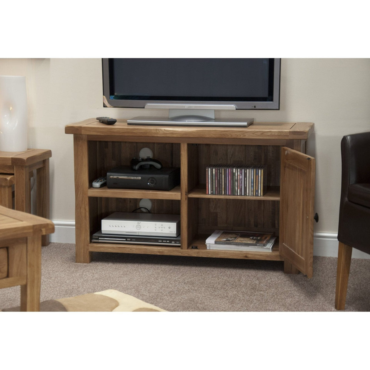 Rustic Oak Tv Cabinet