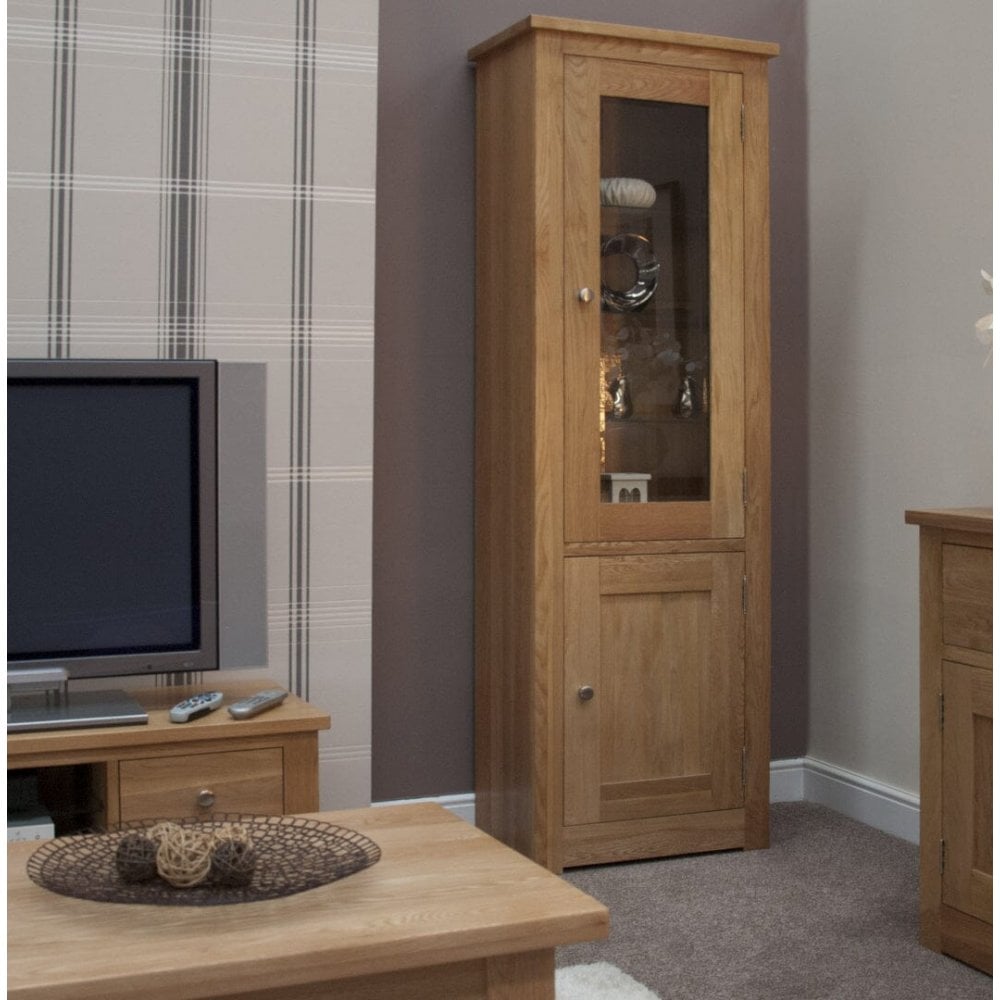 Torino 1 Door Glass Bookcase