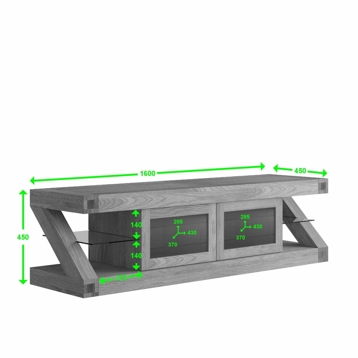 Z Glazed Tv Unit