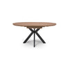 Manhattan Ext Round Table 1200-1600mm Light Walnut