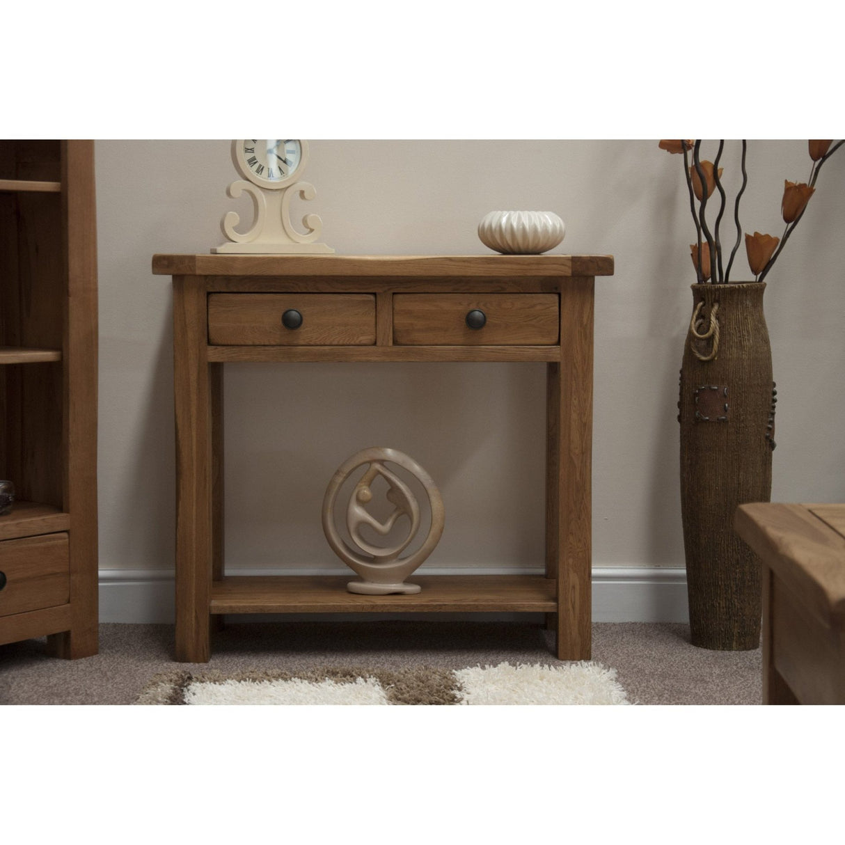 Rustic Oak Hall/Console Table