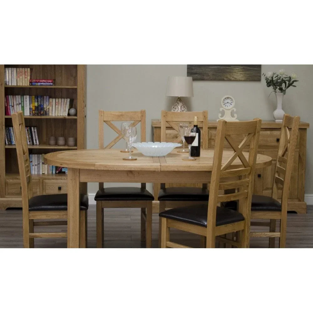 Deluxe Oval Extending Dining Table