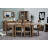 Rustic Oak Extending Dining Table