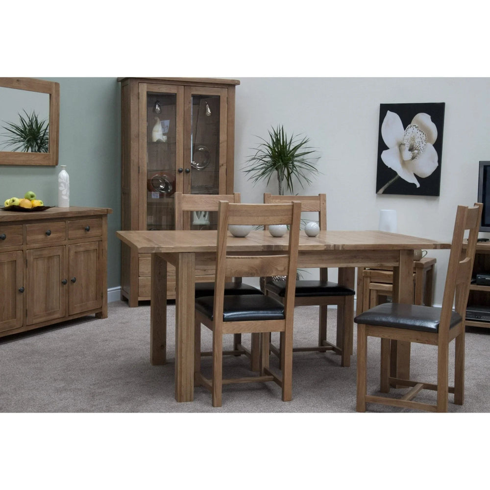 Rustic Oak Extending Dining Table