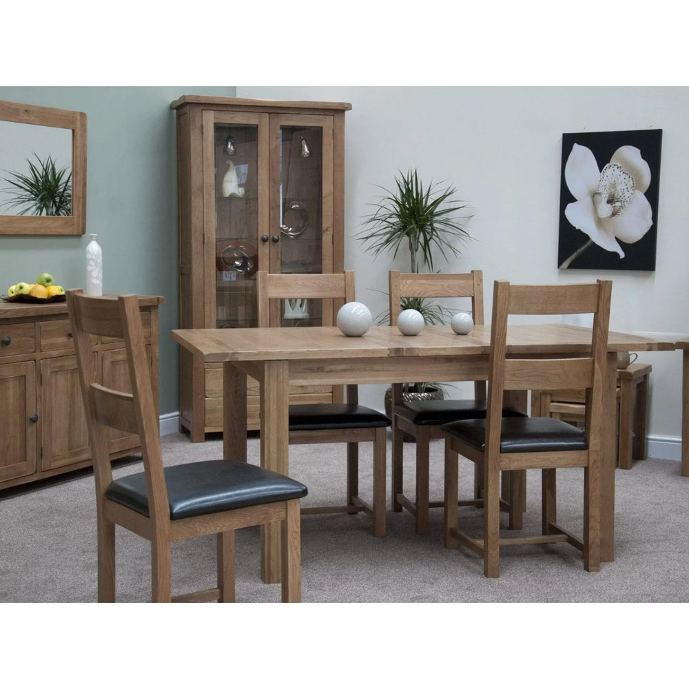 Rustic Oak Extending Dining Table