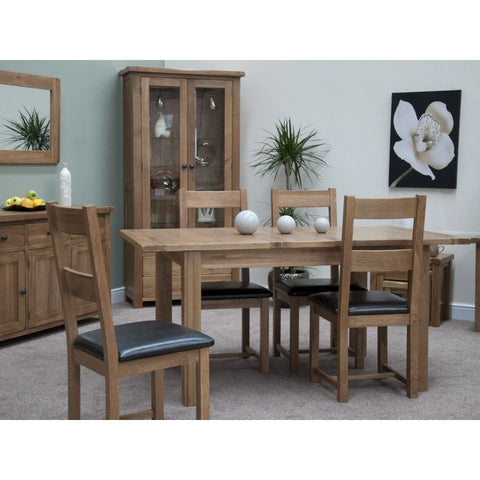 Rustic Oak Extending Dining Table