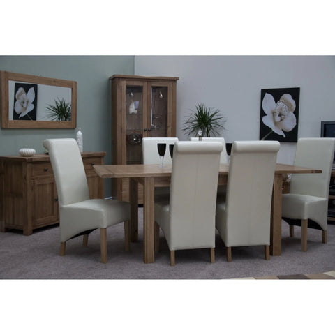 Rustic Oak Extending Dining Table