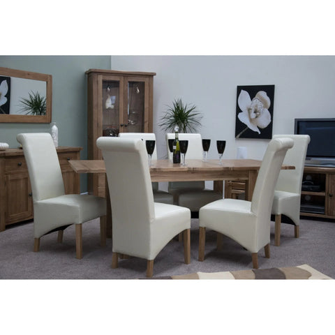 Rustic Oak Extending Dining Table