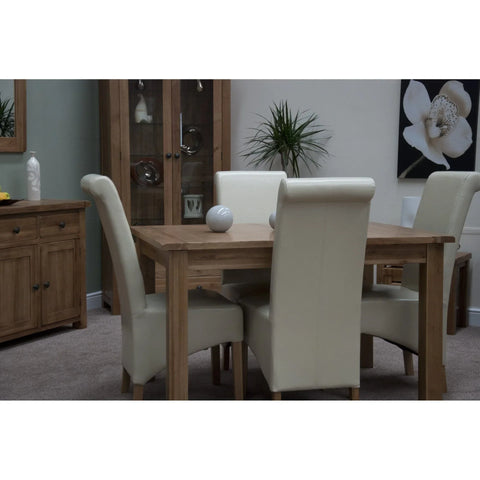 Rustic Oak Extending Dining Table