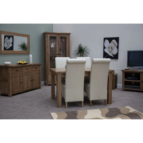 Rustic Oak Extending Dining Table