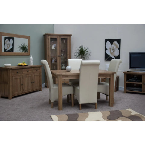 Rustic Oak Extending Dining Table