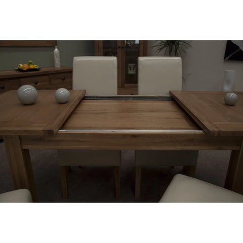 Rustic Oak Extending Dining Table