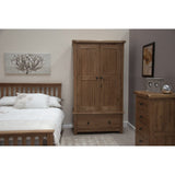 Rustic Oak Gents Wardrobe