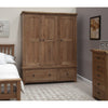 Rustic Oak Triple Wardrobe