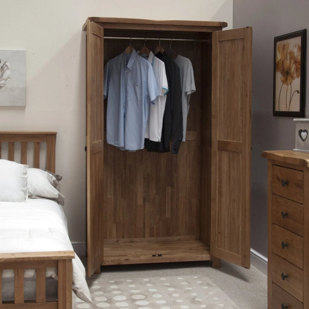 Rustic Oak Wardrobe