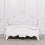 French Carved Rose Cherub Bed