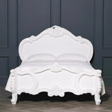 French Carved Rose Cherub Bed