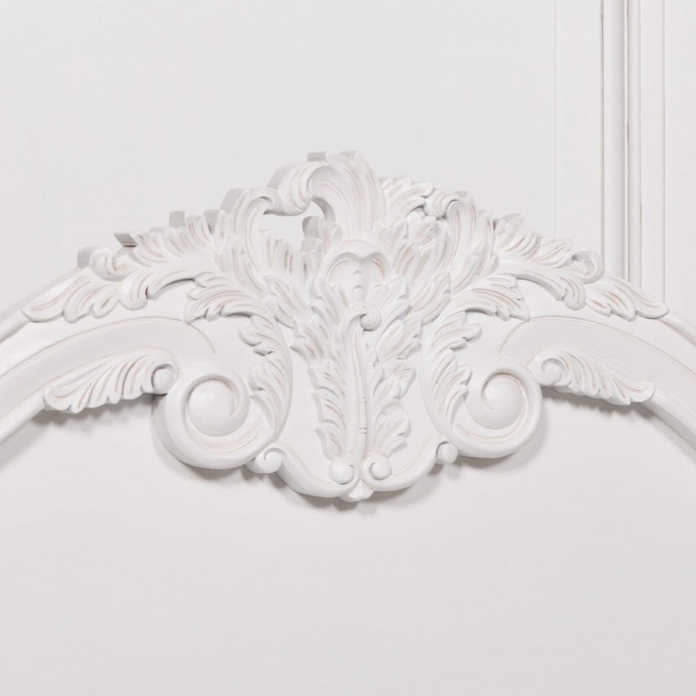 French Carved Rose Cherub Bed