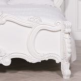 French Carved Rose Cherub Bed