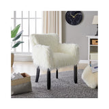 Heavy Shag Faux Sheepskin Tub Chair