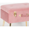 Pink Suitcase Stool With Legs
