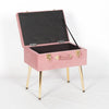 Pink Suitcase Stool With Legs