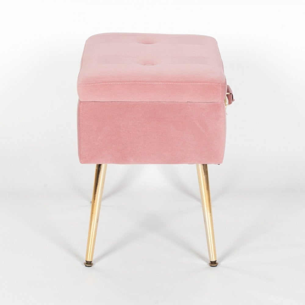 Pink Suitcase Stool With Legs
