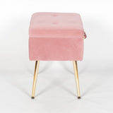 Pink Suitcase Stool With Legs