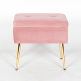 Pink Suitcase Stool With Legs
