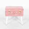 Pink Suitcase Stool With Legs