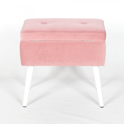 Pink Suitcase Stool With Legs