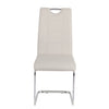 Rimini Dining Chairs Dark Grey PU Seat