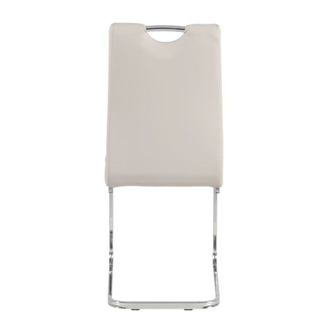 Rimini Dining Chairs Dark Grey PU Seat