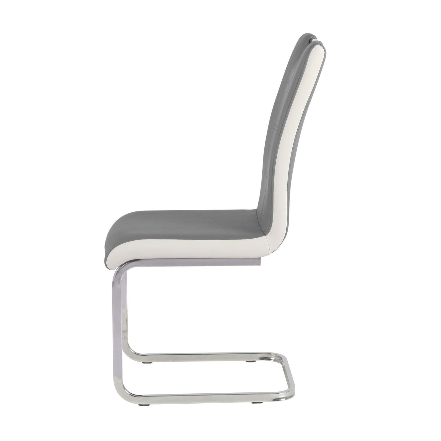 Rimini Dining Chairs Dark Grey PU Seat