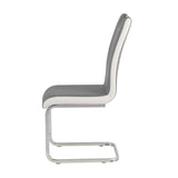 Rimini Dining Chairs Dark Grey PU Seat