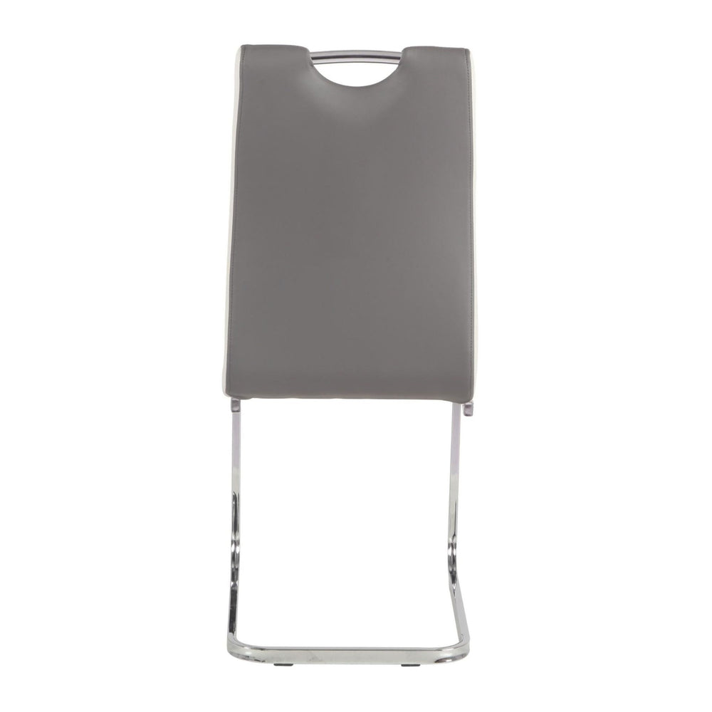 Rimini Dining Chairs Dark Grey PU Seat