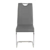 Rimini Dining Chairs Dark Grey PU Seat