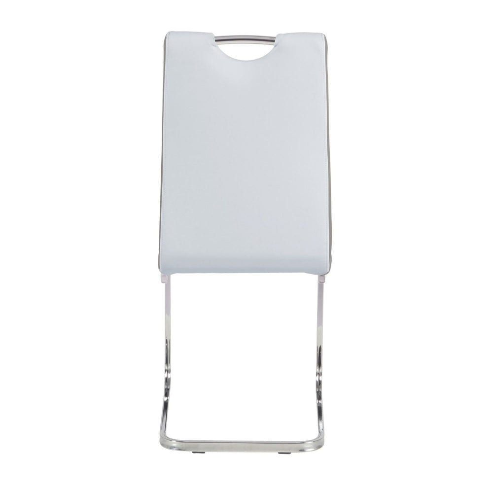 Rimini Dining Chairs Dark Grey PU Seat